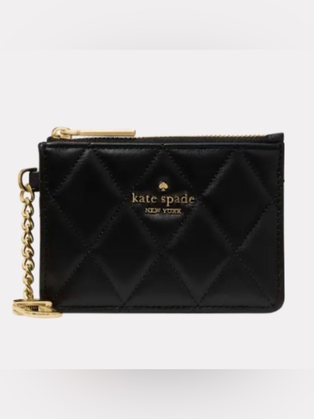 Kate Spade Quilted Key Ring Card Holder